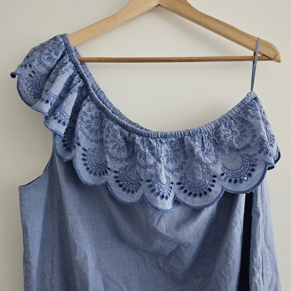 Vineyard Vines One Shoulder Eyelet Dress Size XL NWT - Picture 2 of 4